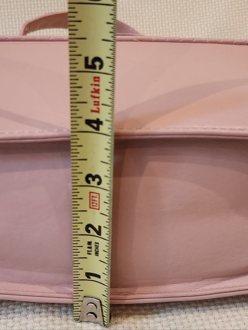 Badgley Mischka Blush Pink Quilted Crossbody Bag Flap Top Handle BM Logo - Picture 6 of 16